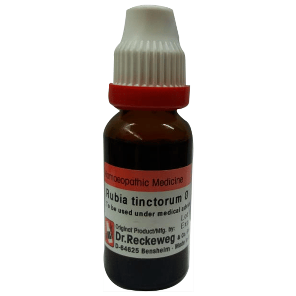 Dr. Reckeweg Rubia Tinctorum Mother Tincture Q bottle of 20 ml Mother Tincture Dr. Reckeweg Rubia Tinctorum Mother Tincture Q bottle of 20 ml Mother Tincture
