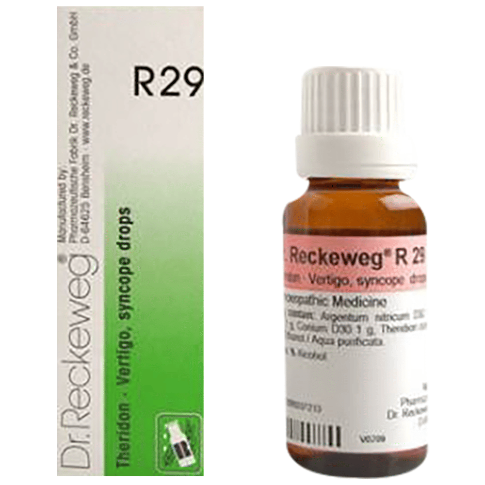 Dr. Reckeweg R29 Vertigo And Syncope Drop bottle of 22 ml Drop