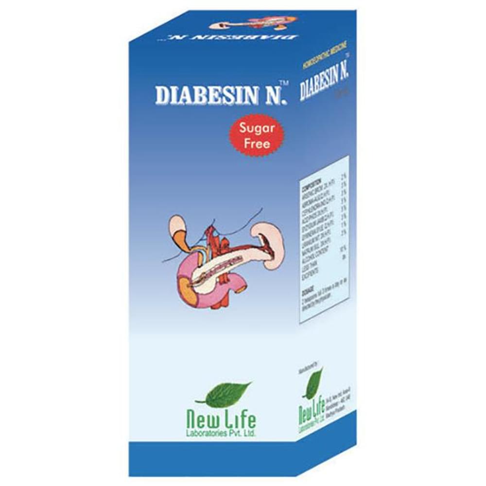 New Life Diabesin N Sugar Free Syrup bottle of 100 ml Syrup New Life Diabesin N Sugar Free Syrup bottle of 100 ml Syrup