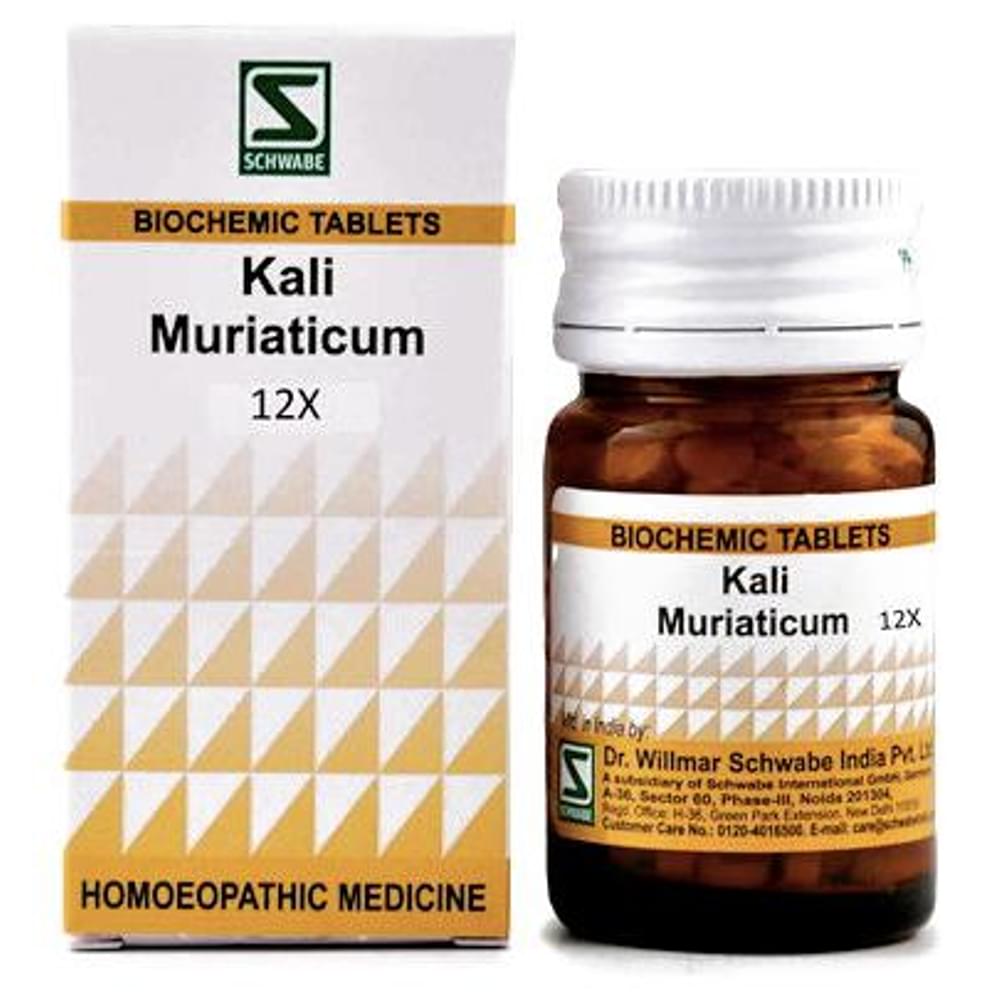 Dr Willmar Schwabe India Kali Muriaticum Biochemic Tablet 12X bottle of 20 gm Biochemic Tablet Dr Willmar Schwabe India Kali Muriaticum Biochemic Tablet 12X bottle of 20 gm Biochemic Tablet
