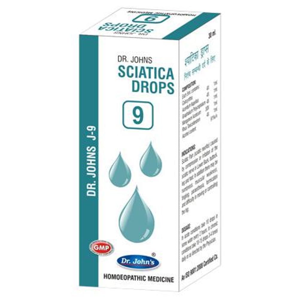 Dr. Johns J-9 Sciatica Drop bottle of 30 ml Drop Dr. Johns J-9 Sciatica Drop bottle of 30 ml Drop
