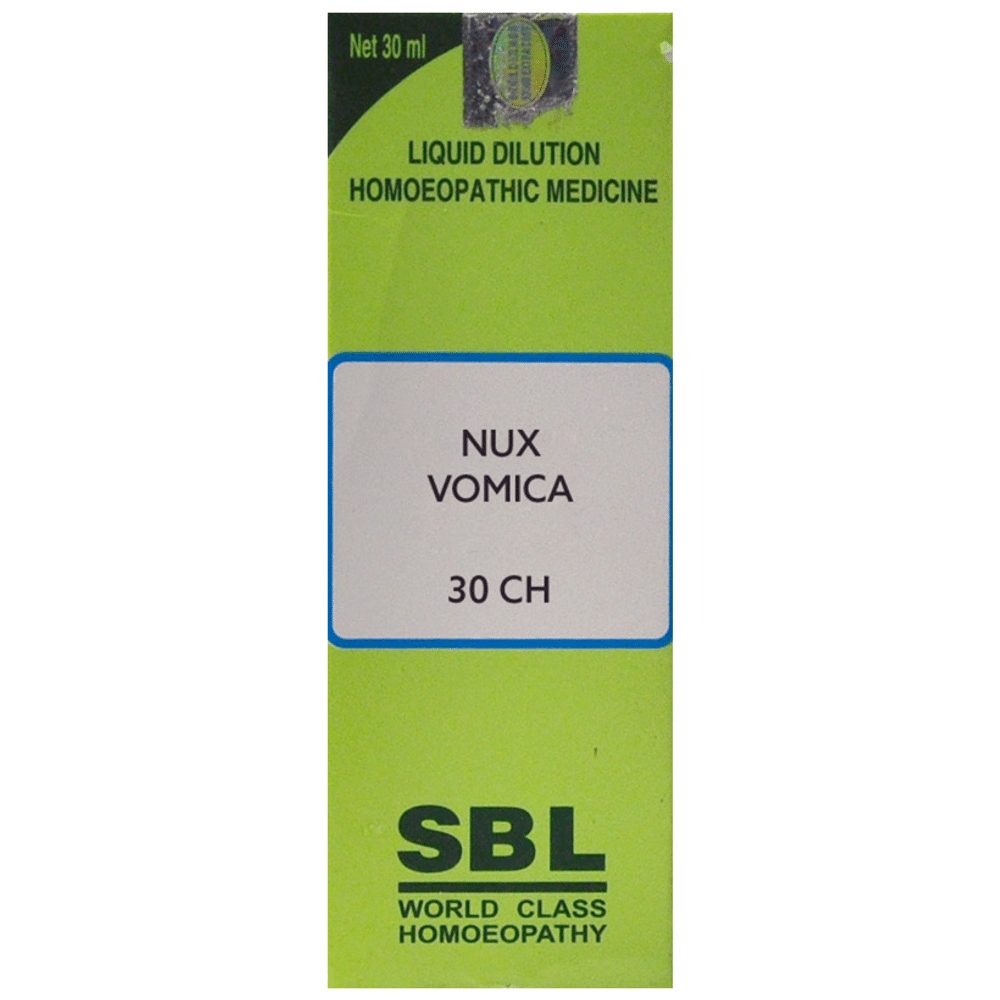 SBL Nux Vomica Dilution Dilution 30 CH bottle of 30 ml Dilution