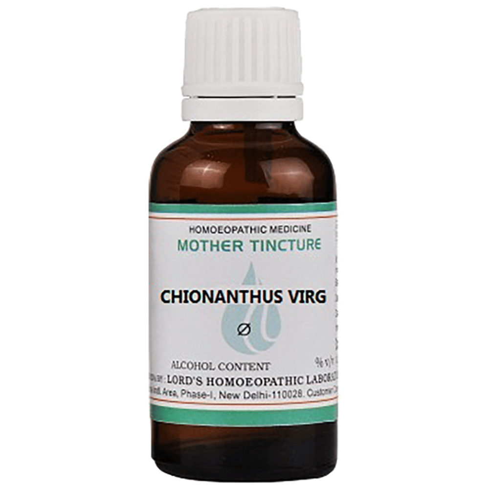 Lord's Chionanthus Virg Mother Tincture Q bottle of 30 ml Mother Tincture Lord's Chionanthus Virg Mother Tincture Q bottle of 30 ml Mother Tincture