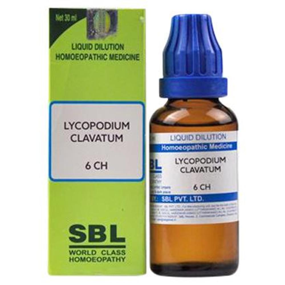 SBL Lycopodium Clavatum Dilution 6 CH bottle of 30 ml Dilution