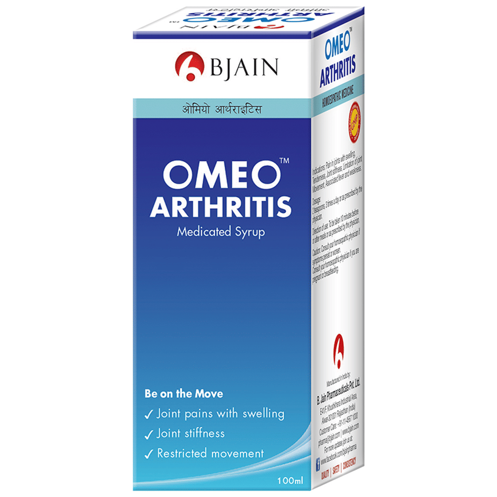 Bjain Omeo Arthritis Syrup bottle of 100 ml Syrup
