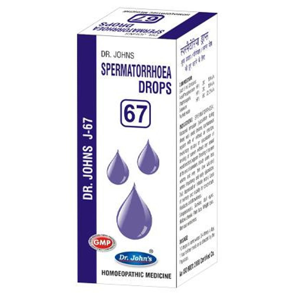 Dr. Johns J-67 Spermatorrhoea Drop bottle of 30 ml Drop