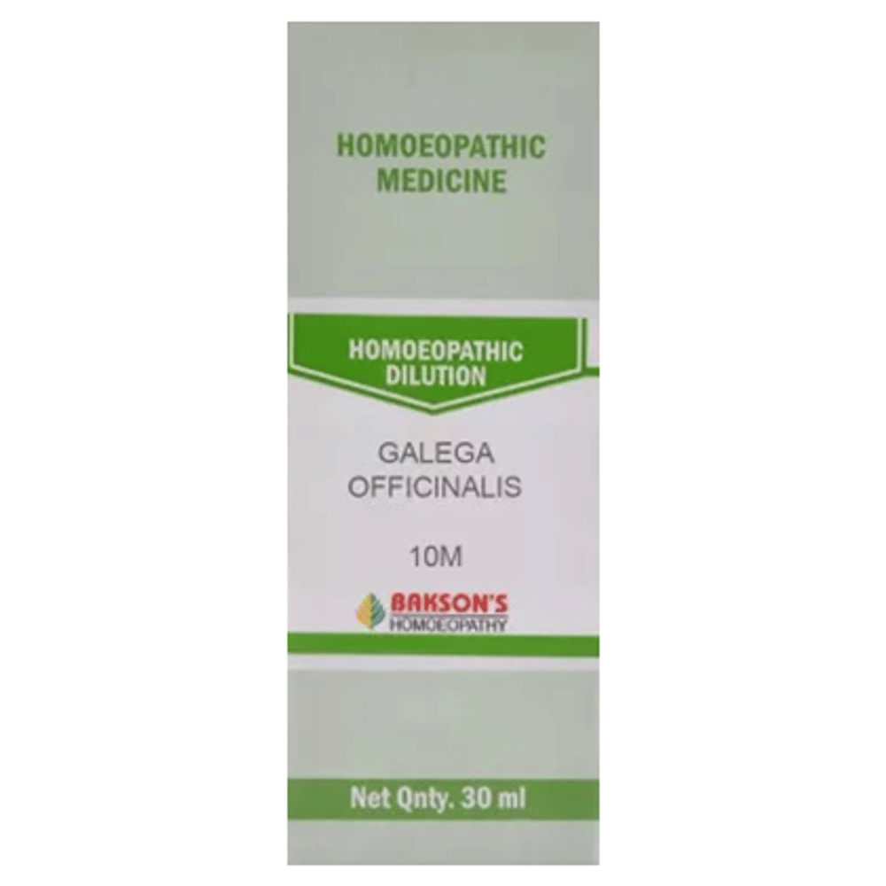 Bakson's Homeopathy Galega Officinalis Dilution 10M bottle of 30 ml Dilution