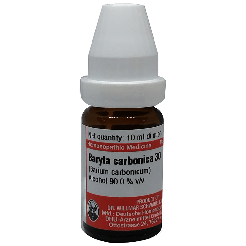 Dr Willmar Schwabe Germany Baryta Carbonica Dilution 30 bottle of 10 ml Dilution