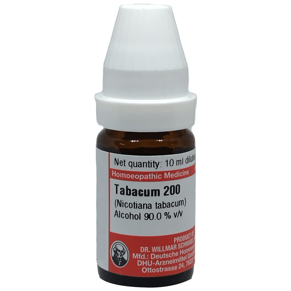 Dr Willmar Schwabe Germany Tabacum (Nicotiana Tabacum) Dilution 200 bottle of 10 ml Dilution