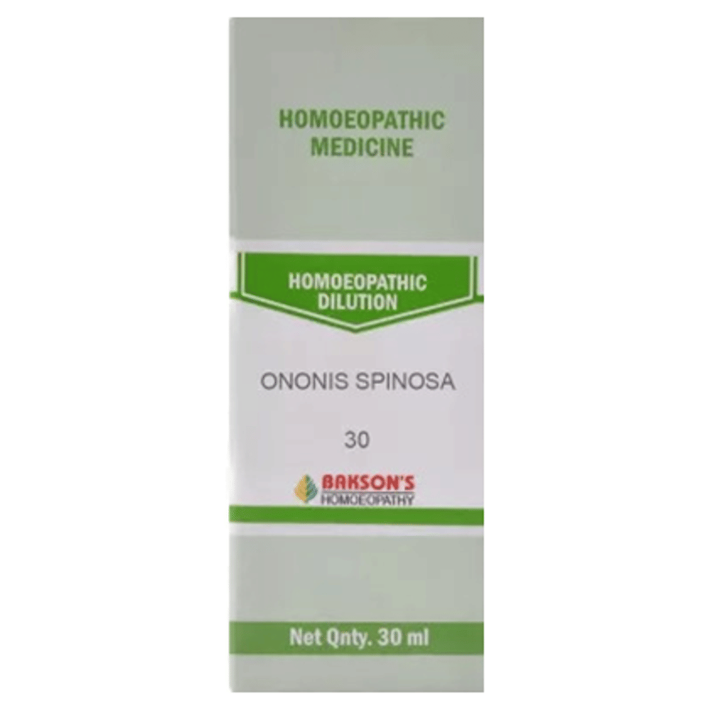 Bakson's Homeopathy Ononis Spinosa Dilution 30 bottle of 30 ml Dilution