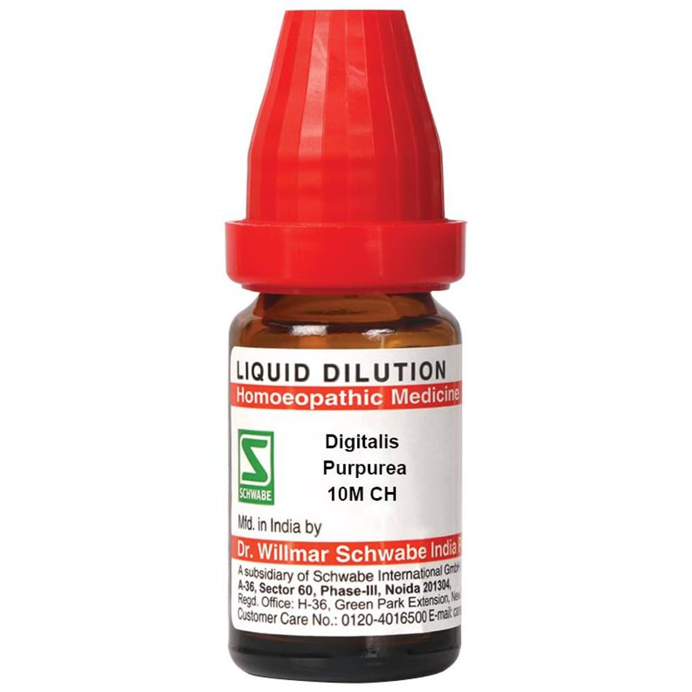 Dr Willmar Schwabe India Digitalis Purpurea Dilution 10M CH bottle of 10 ml Dilution