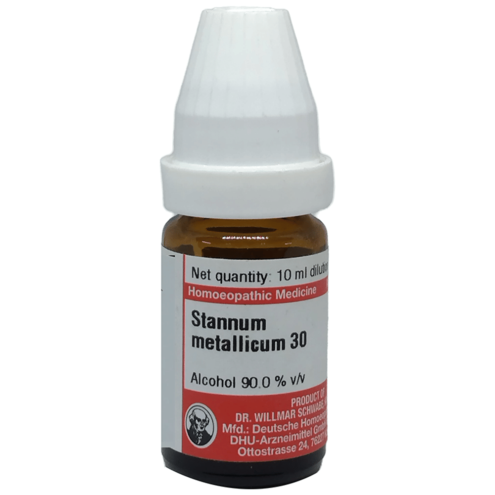 Dr Willmar Schwabe Germany Stannum Metallicum Dilution 30 bottle of 10 ml Dilution