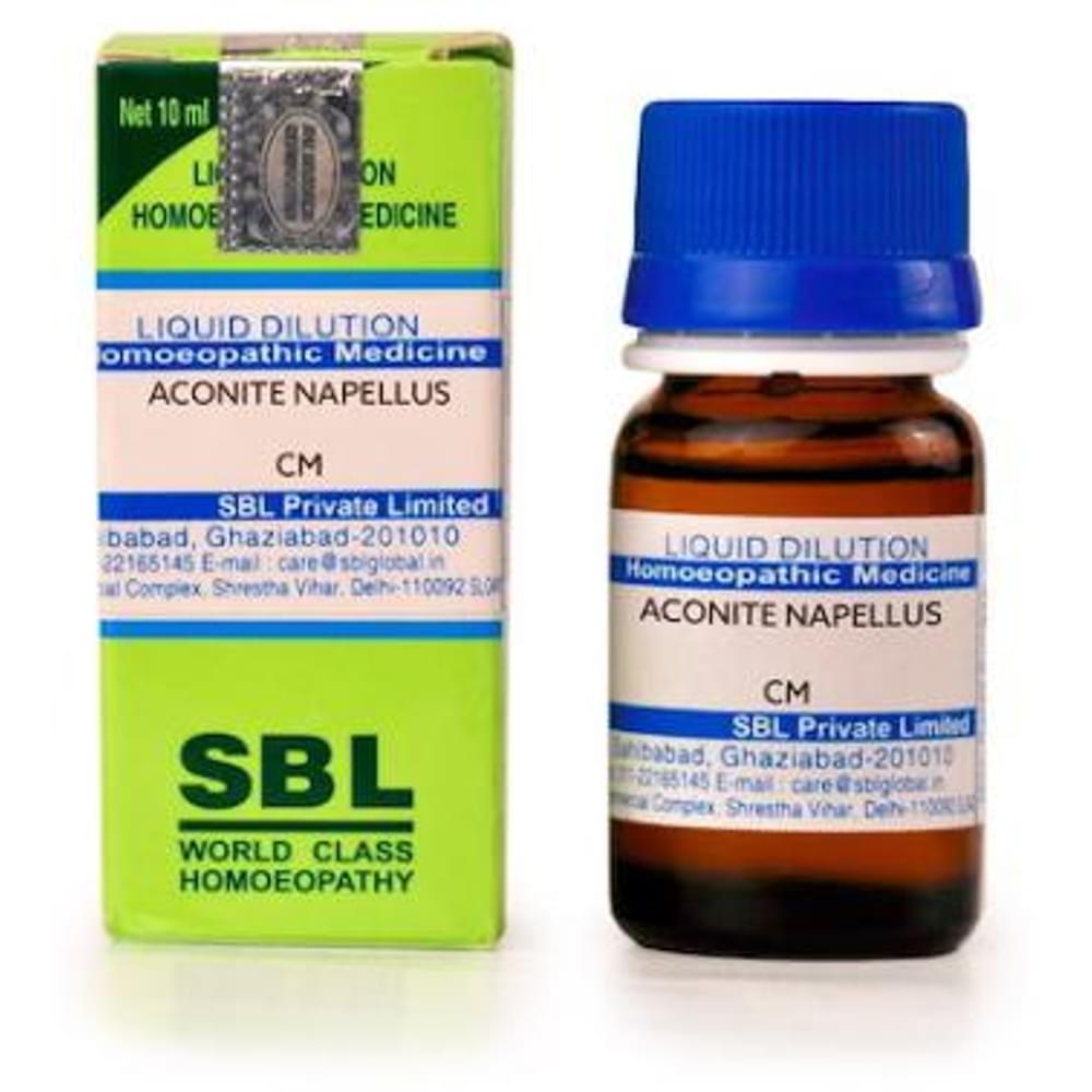 SBL Aconitum Napellus Dilution CM CH bottle of 10 ml Dilution