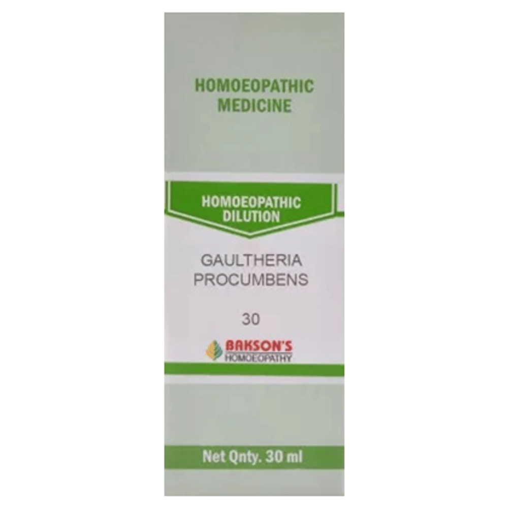 Bakson's Homeopathy Gaultheria Procumbens Dilution 30 bottle of 30 ml Dilution