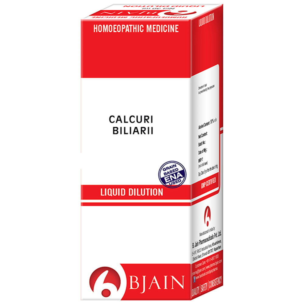 Bjain Calcuri Biliarii Dilution 1000 CH bottle of 100 ml Dilution