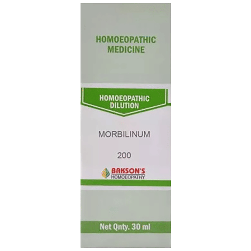 Bakson's Homeopathy Morbilinum Dilution 200 bottle of 30 ml Dilution Bakson's Homeopathy Morbilinum Dilution 200 bottle of 30 ml Dilution