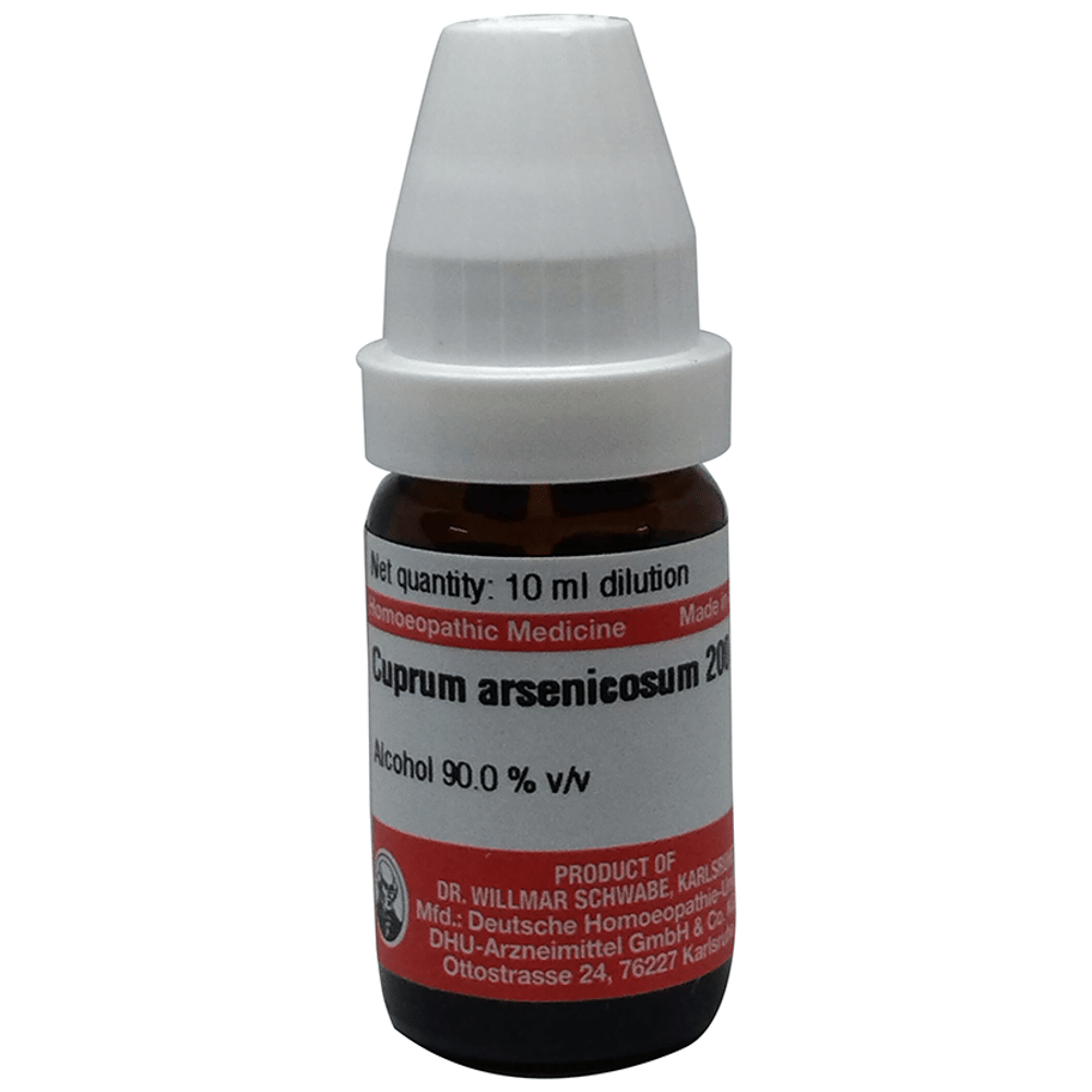 Dr Willmar Schwabe Germany Cuprum Arsenicosum Dilution 200 bottle of 10 ml Dilution