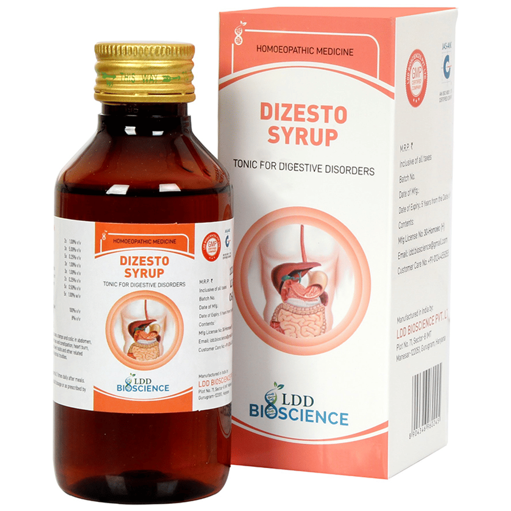 LDD Bioscience Dizesto Syrup bottle of 115 ml Syrup