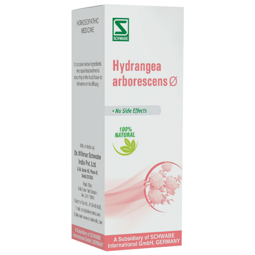 Dr Willmar Schwabe India Hydrangea Arborescens Mother Tincture Q bottle of 30 ml Mother Tincture Dr Willmar Schwabe India Hydrangea Arborescens Mother Tincture Q bottle of 30 ml Mother Tincture