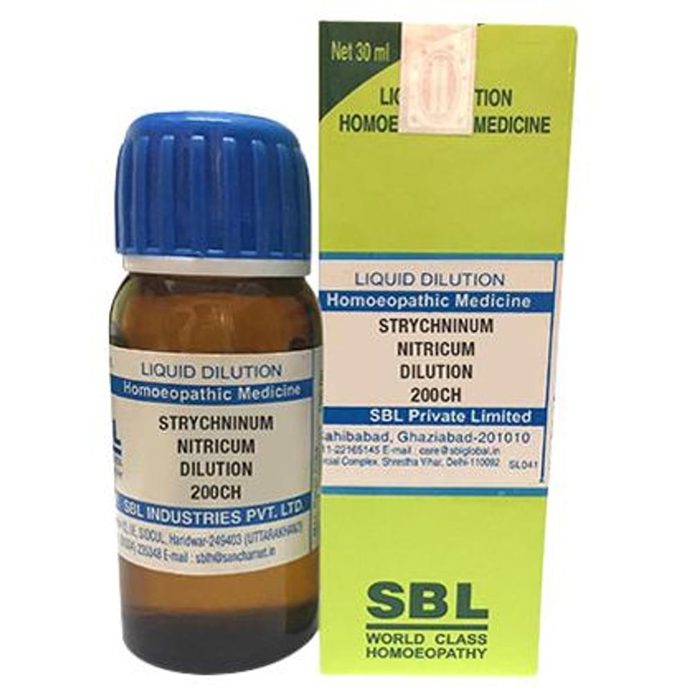 SBL Strychninum Nitricum Dilution 200 CH bottle of 30 ml Dilution