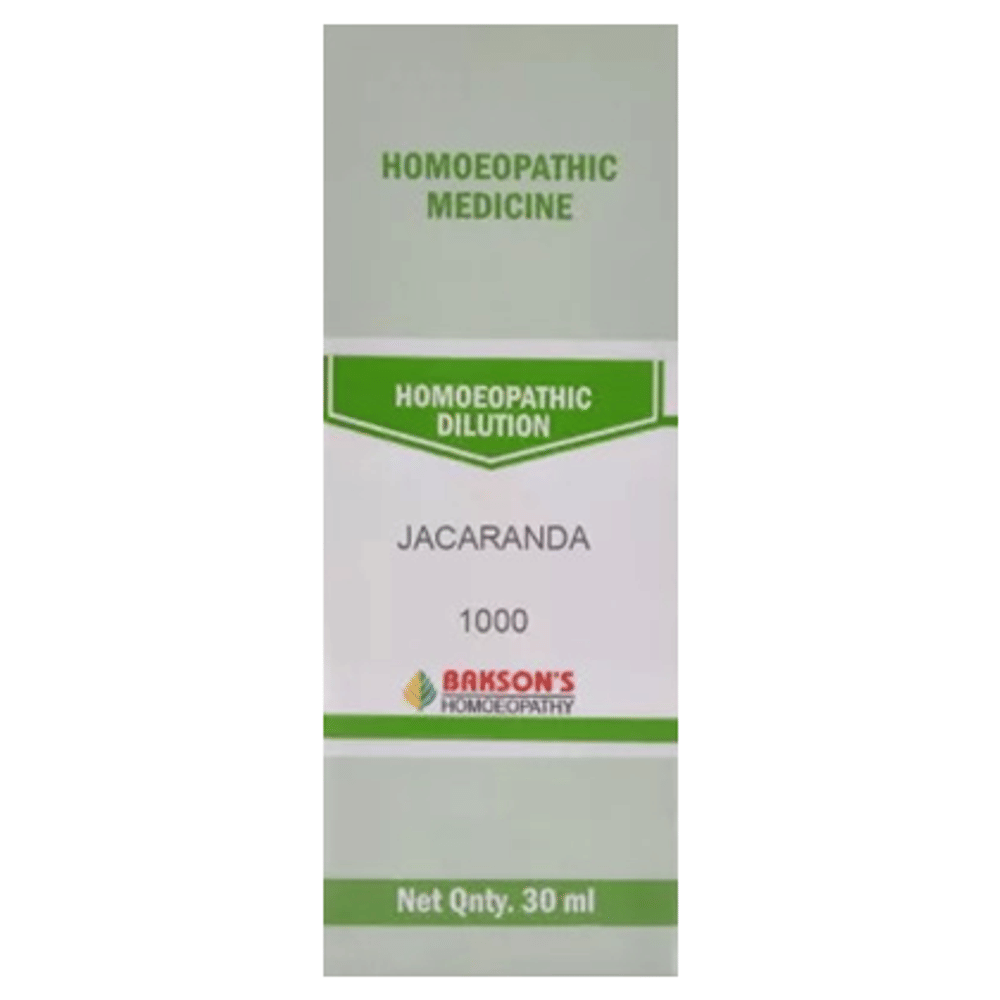 Bakson's Homeopathy Jacaranda Dilution 1000 CH bottle of 30 ml Dilution