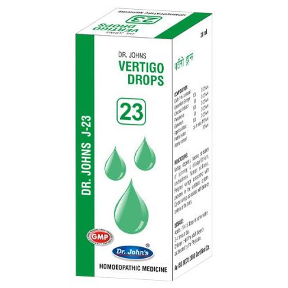 Dr. Johns J-23 Vertigo Drop bottle of 30 ml Drop