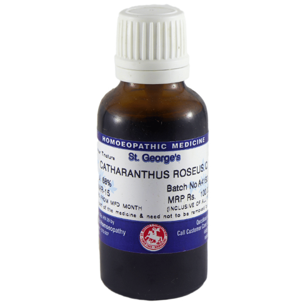 St. George‚Äôs Catharanthus Roseus Mother Tincture Q bottle of 30 ml Mother Tincture