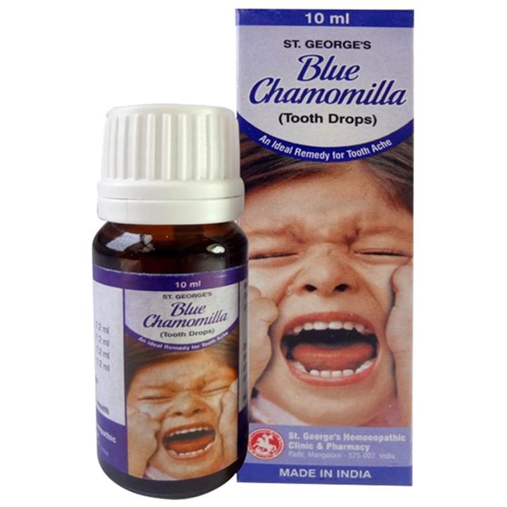 St. George‚Äôs Blue Chamomilla Tooth Drop bottle of 10 ml Drop