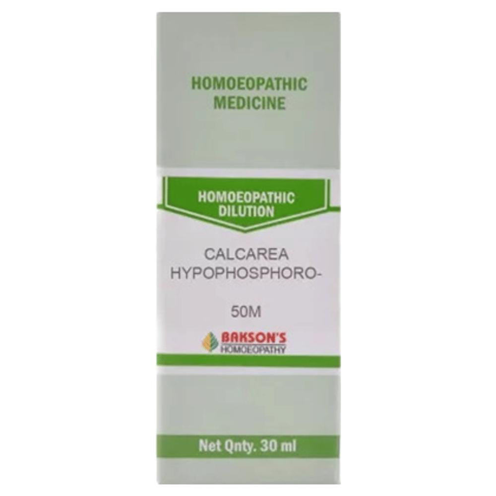 Bakson's Homeopathy Calcarea Hypophosphorosa Dilution 50M bottle of 30 ml Dilution