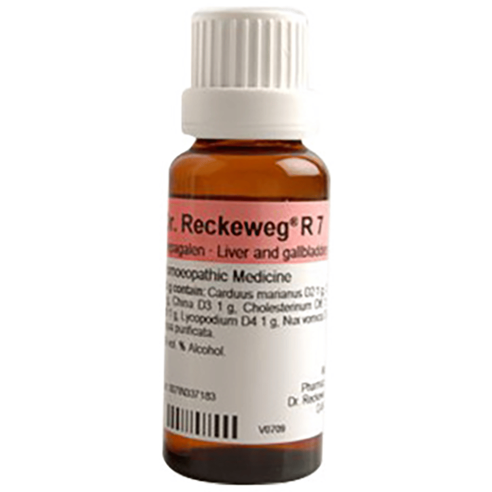 Dr. Reckeweg R7 Liver and Gallbladder Drop | For Liver Care bottle of 22 ml Drop Dr. Reckeweg R7 Liver and Gallbladder Drop | For Liver Care bottle of 22 ml Drop