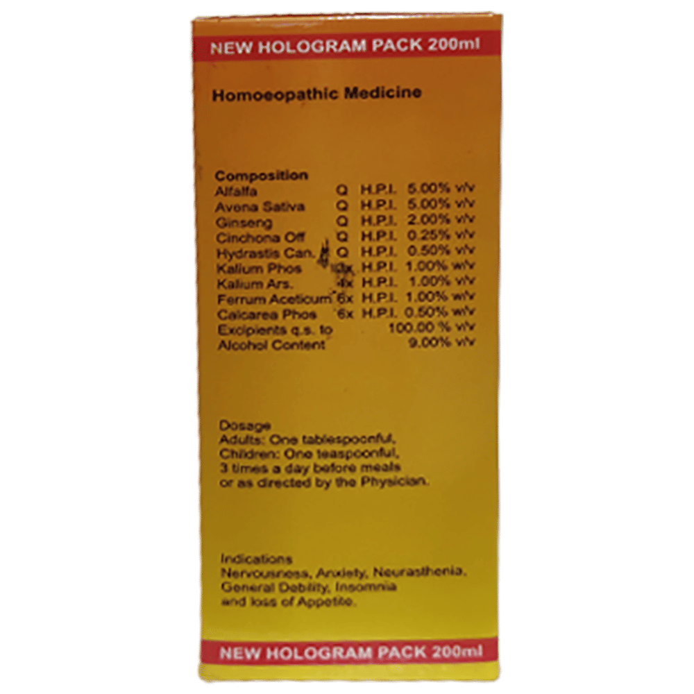 Dr. Wellmans Alfa Ging Alfalfa Tonic with Ginseng bottle of 200 ml Tonic