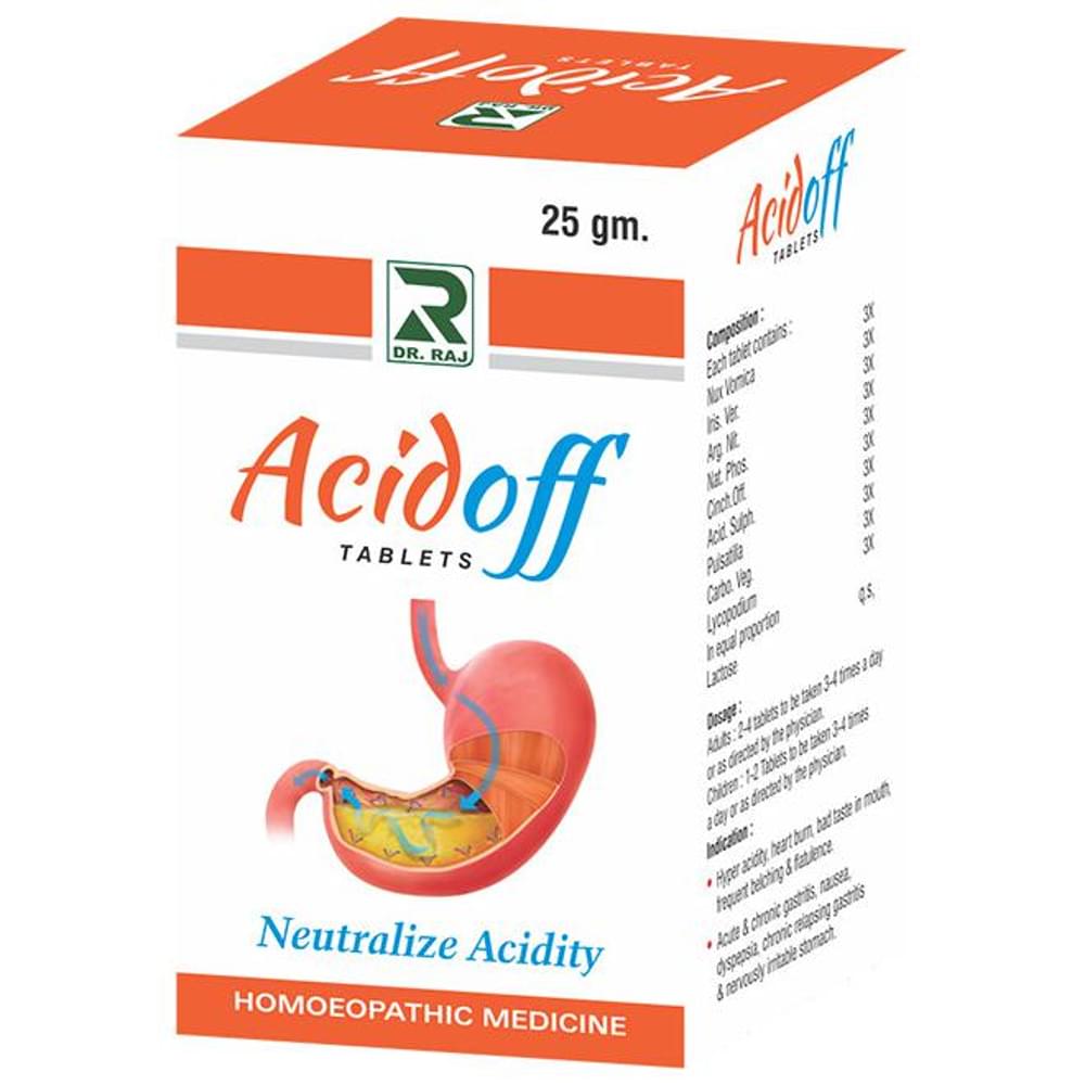 Dr. Raj Acidoff Tablet bottle of 25 gm Tablet Dr. Raj Acidoff Tablet bottle of 25 gm Tablet