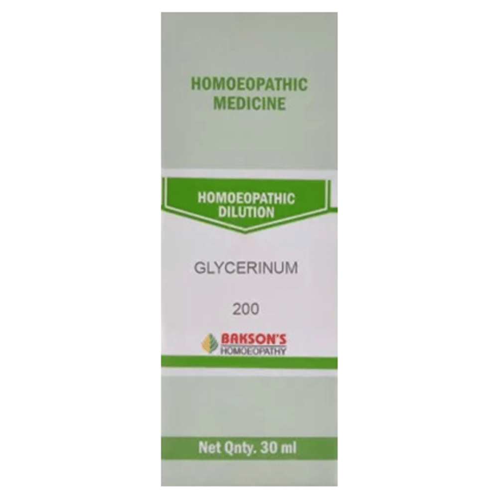 Bakson's Homeopathy Glycerinum Dilution 200 bottle of 30 ml Dilution