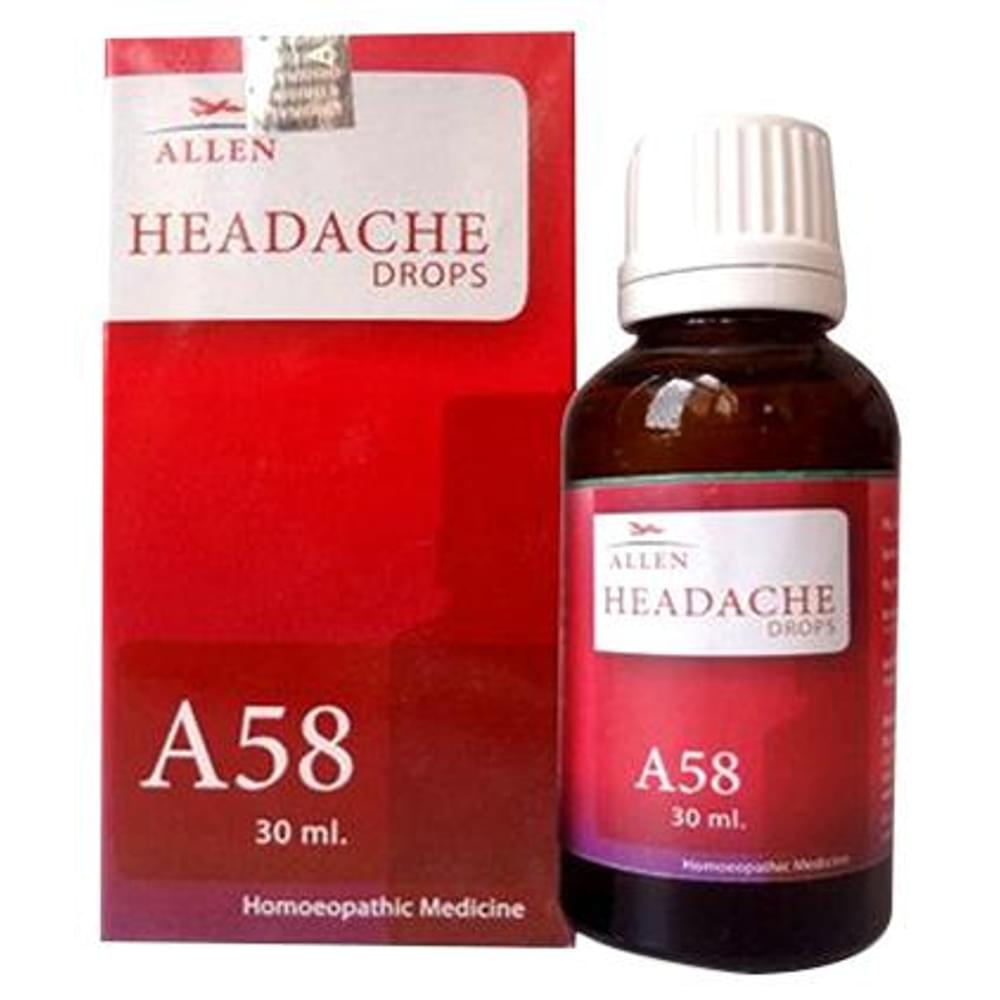 Allen A58 Headache Drop bottle of 30 ml Drop Allen A58 Headache Drop bottle of 30 ml Drop