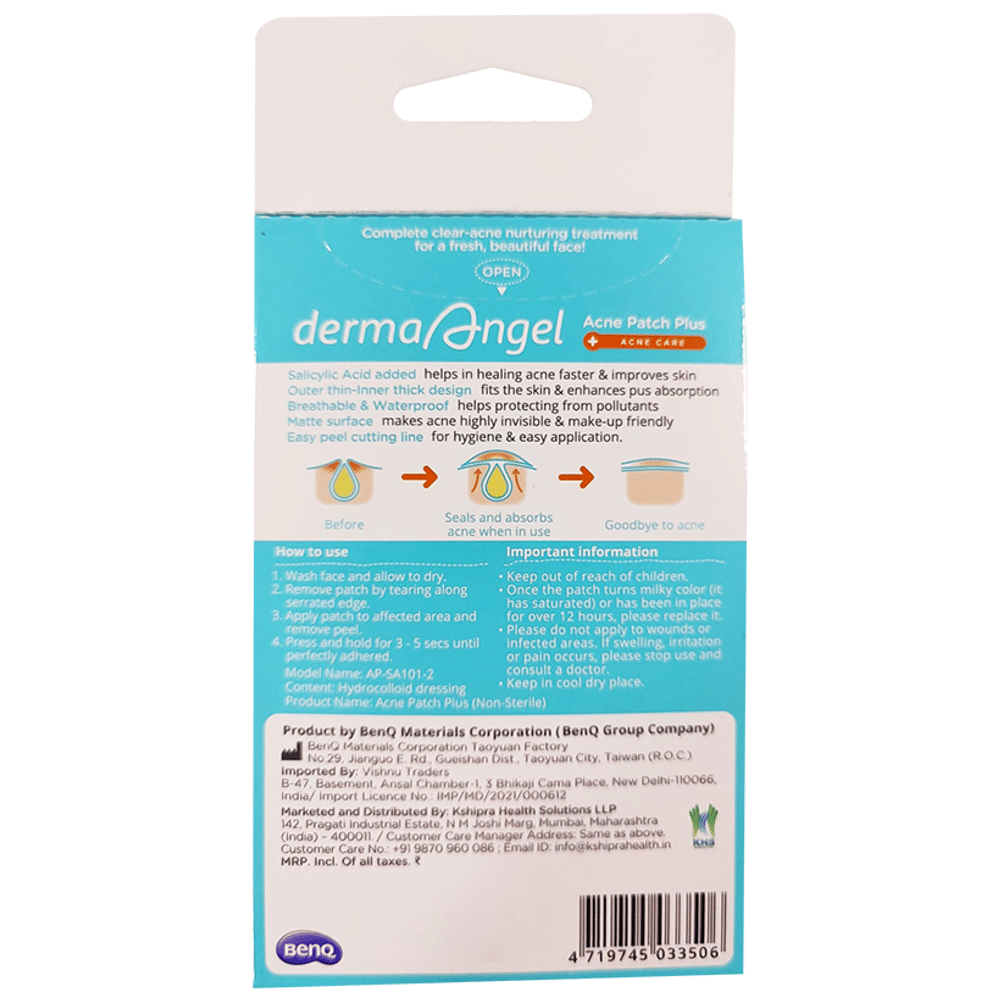 Derma Angel Day Acne Patch Plus packet of 6 patches Derma Angel Day Acne Patch Plus packet of 6 patches