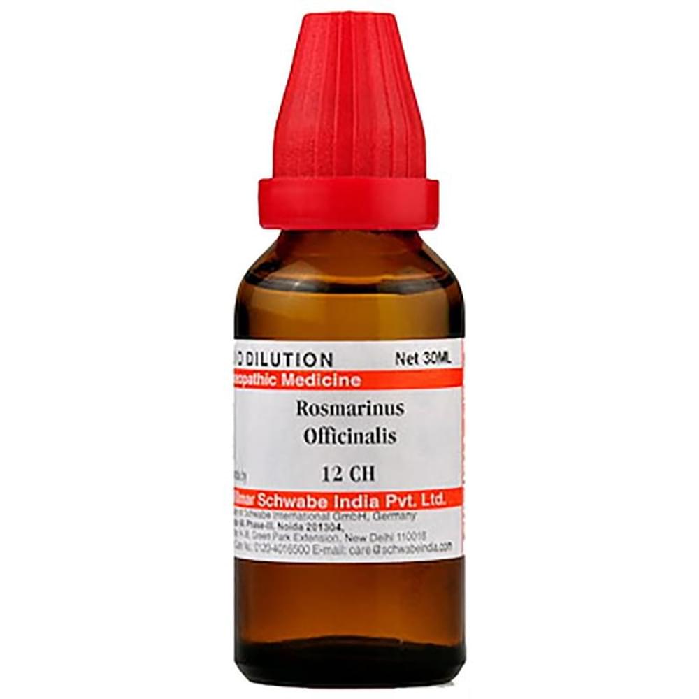 Dr Willmar Schwabe India Rosmarinus Officinalis Dilution 12 CH bottle of 30 ml Dilution Dr Willmar Schwabe India Rosmarinus Officinalis Dilution 12 CH bottle of 30 ml Dilution