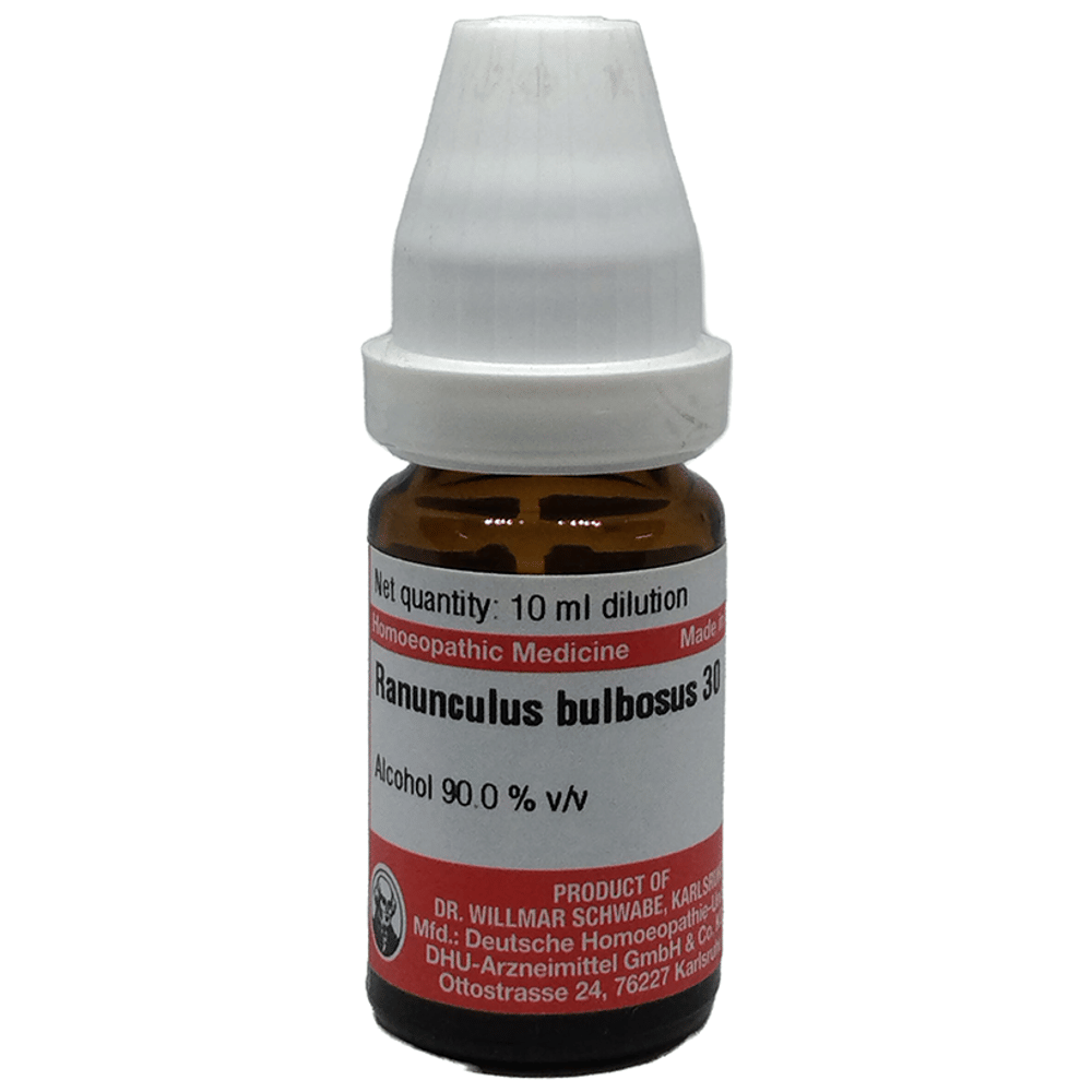 Dr Willmar Schwabe Germany Ranunculus Bulbosus Dilution 30 bottle of 10 ml Dilution