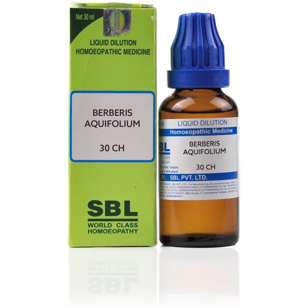 SBL Berberis Aquifolium Dilution 30 CH bottle of 30 ml Dilution