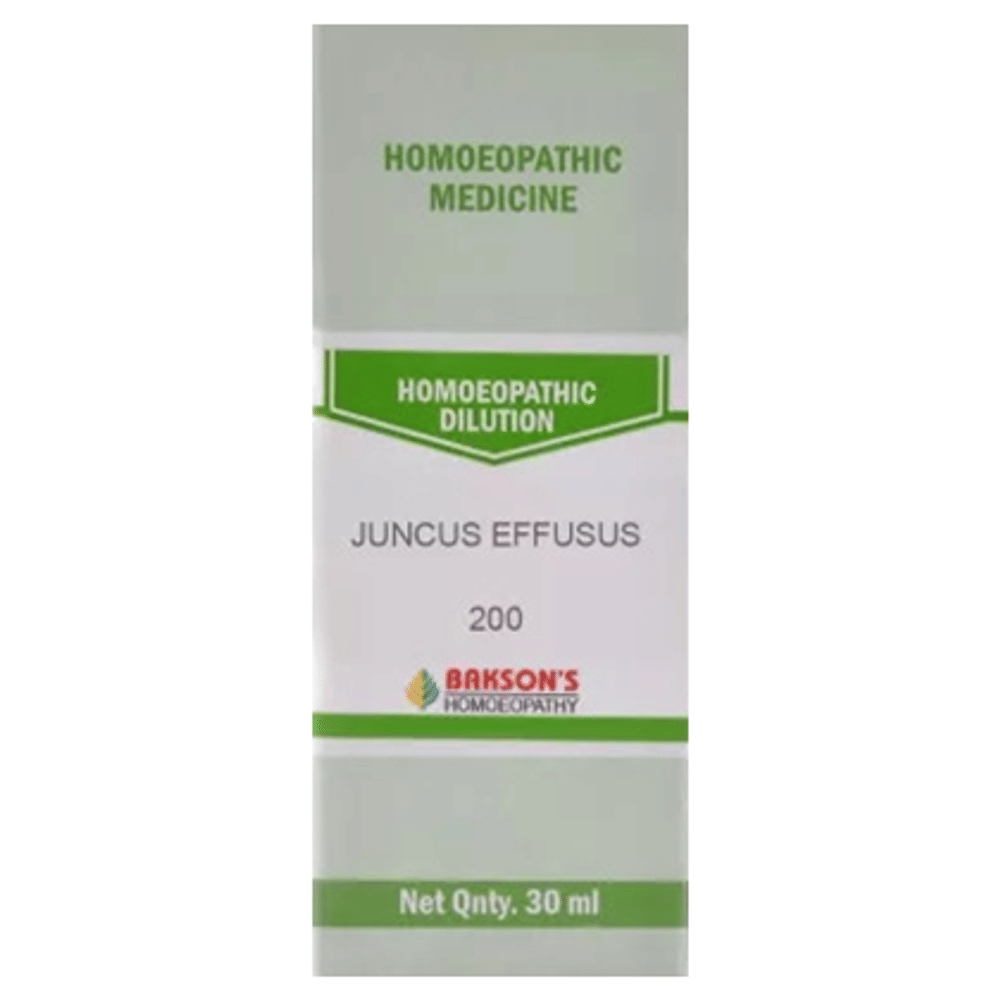 Bakson's Homeopathy Juncus Effusus Dilution 200 bottle of 30 ml Dilution