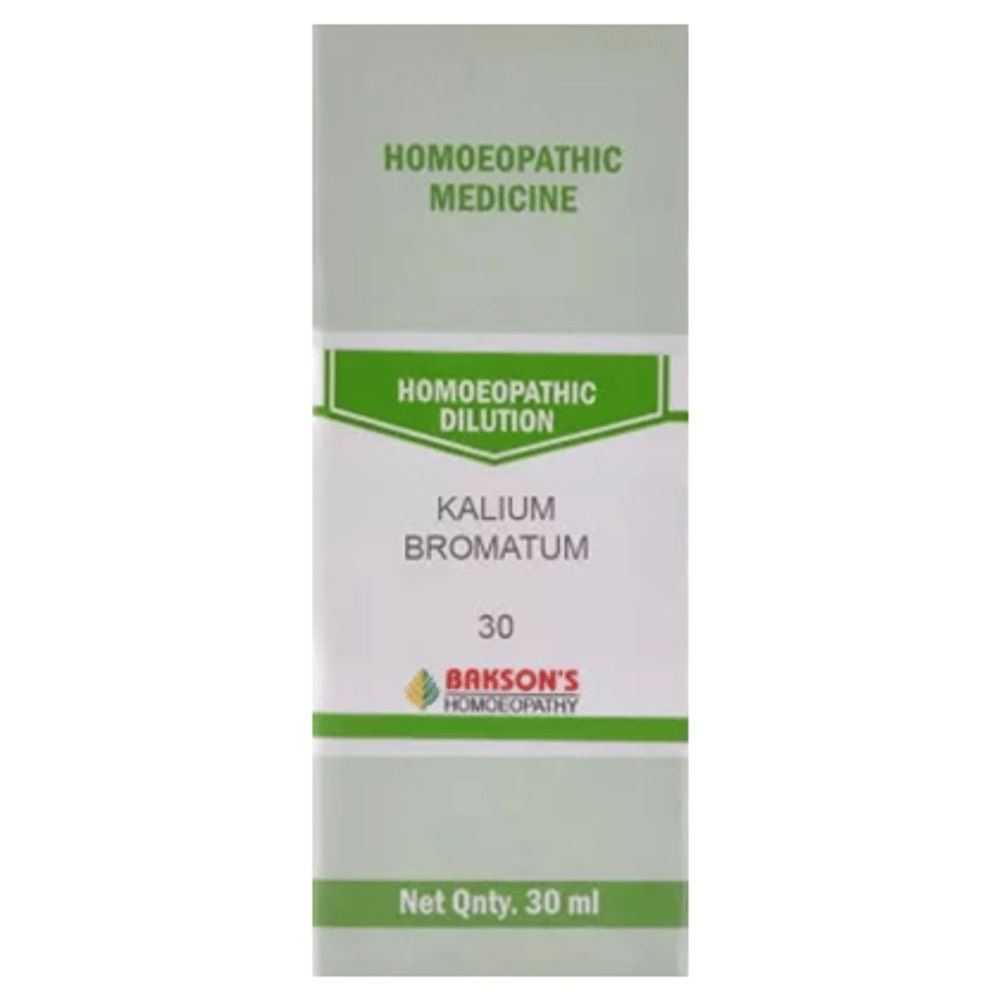 Bakson's Homeopathy Kalium Bromatum Dilution 30 bottle of 30 ml Dilution