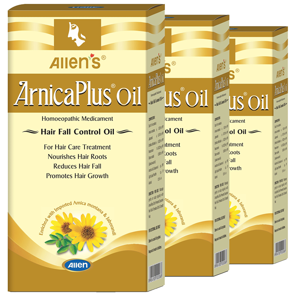 Allen Laboratories Arnica Plus Oil (100ml Each) combo pack of 3 bottles