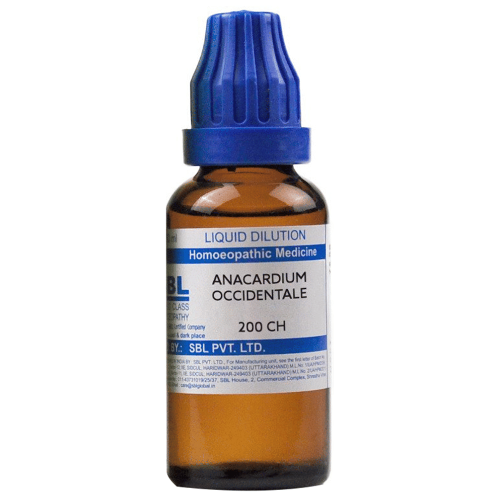 SBL Anacardium Occidentale Dilution 200 CH bottle of 30 ml Dilution