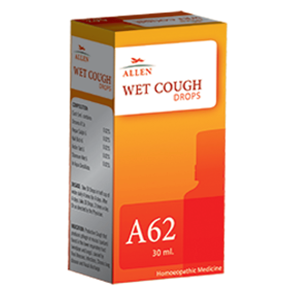 Allen A62 Wet Cough Drop bottle of 30 ml Drop Allen A62 Wet Cough Drop bottle of 30 ml Drop
