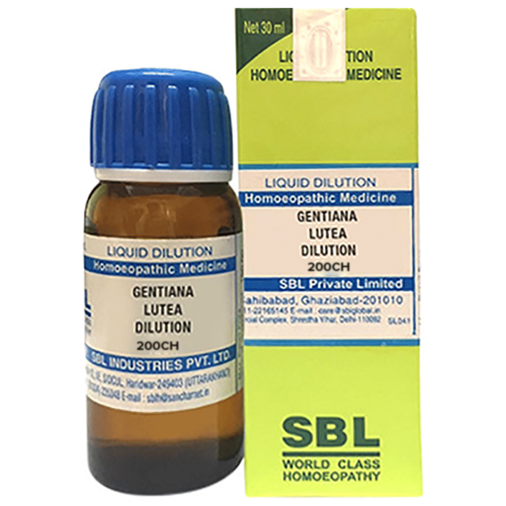 SBL Gentiana Lutea Dilution 200 CH bottle of 30 ml Dilution