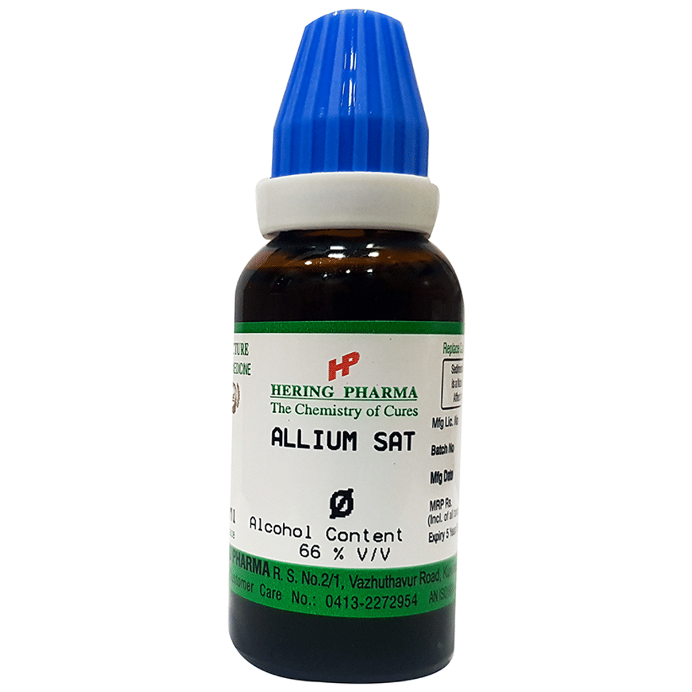 Hering Pharma Allium Sat Mother Tincture Q bottle of 30 ml Mother Tincture