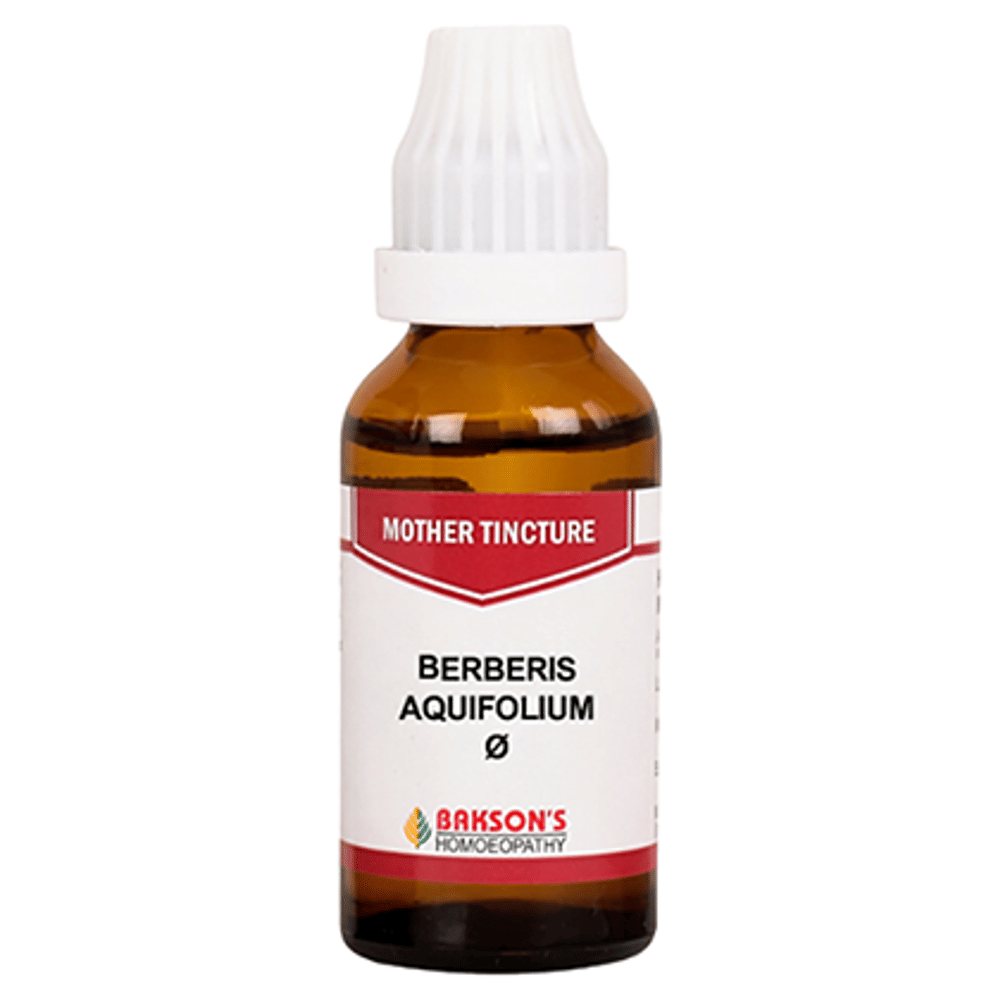 Bakson's Homeopathy Berberis Aquifolium Mother Tincture Q bottle of 30 ml Mother Tincture Bakson's Homeopathy Berberis Aquifolium Mother Tincture Q bottle of 30 ml Mother Tincture