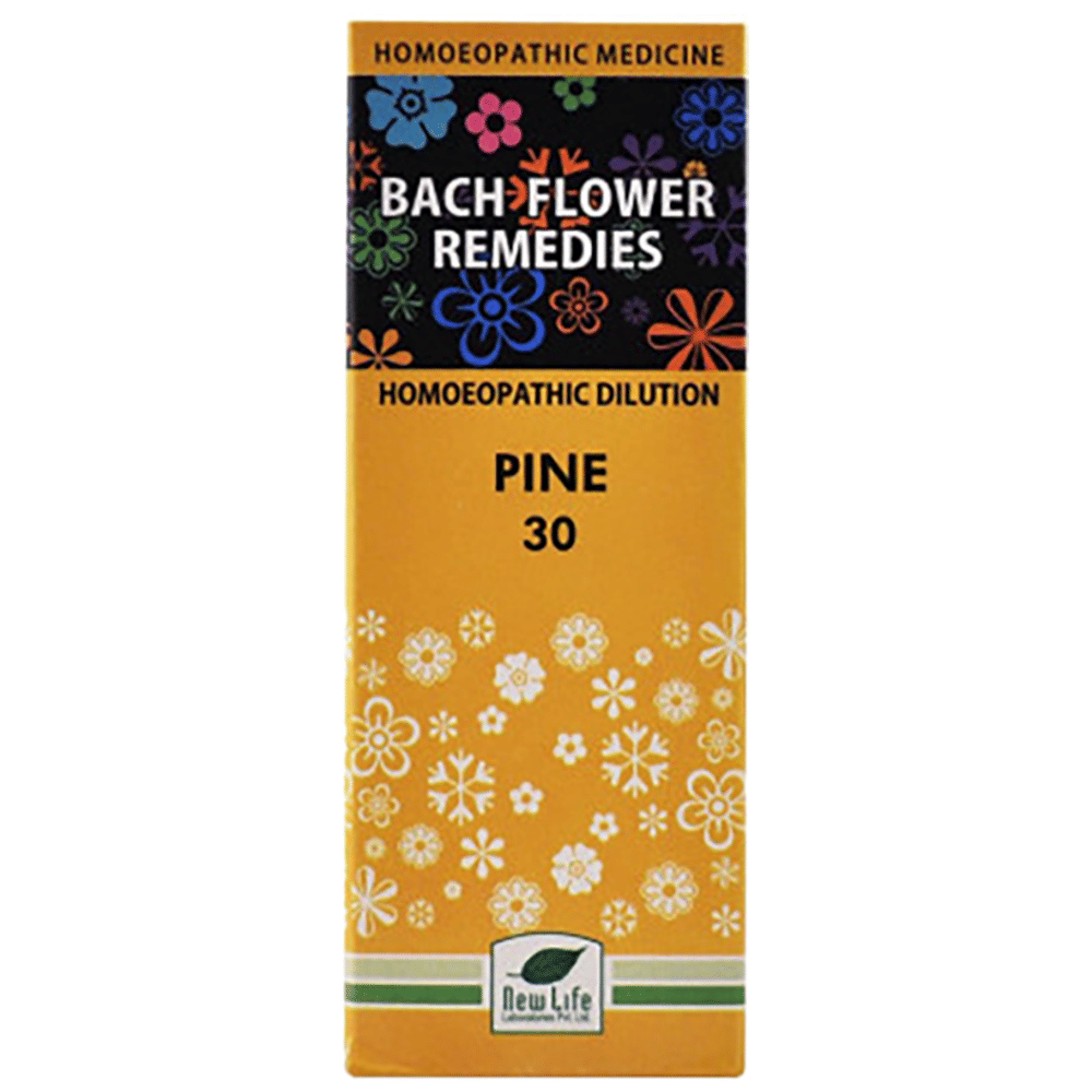 New Life Bach Flower Pine 30 bottle of 100 ml Dilution