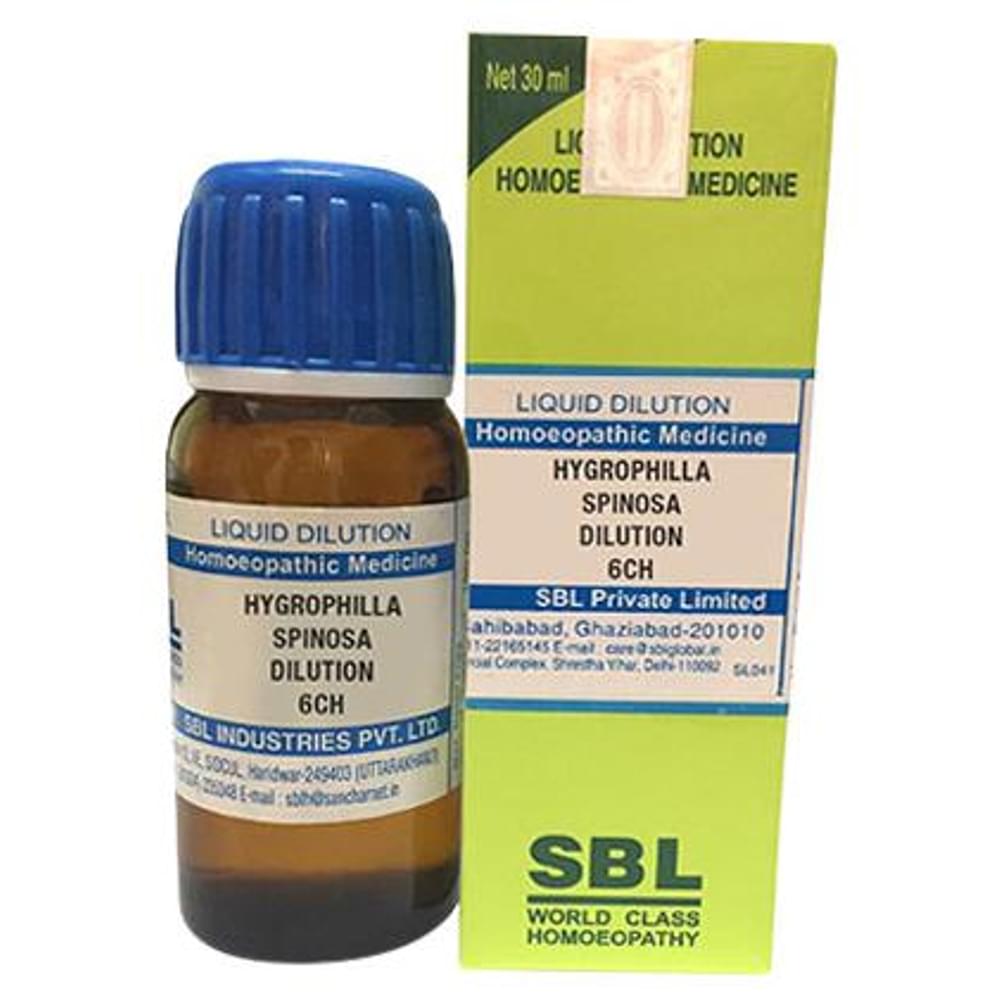 SBL Hygrophilla Spinosa Dilution 6 CH bottle of 30 ml Dilution