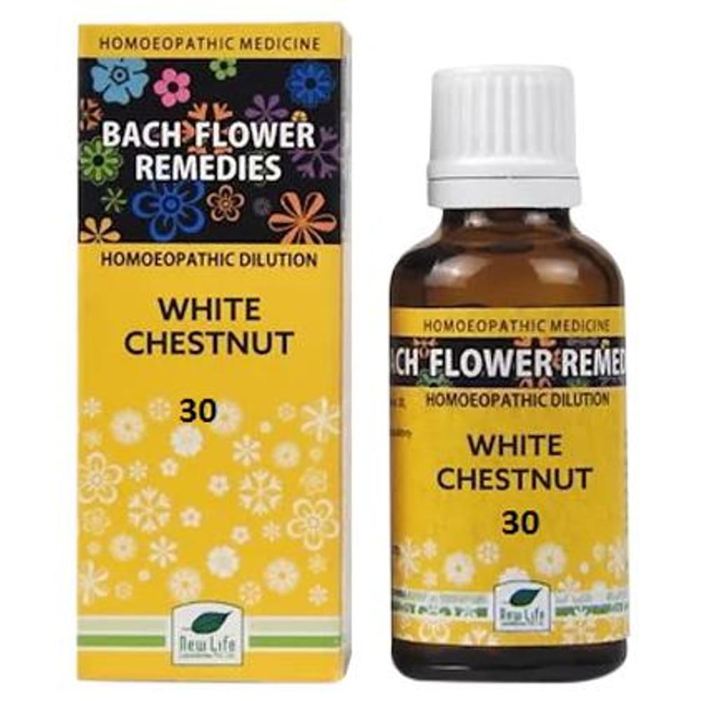 New Life Bach Flower White Chestnut 30 bottle of 30 ml Dilution New Life Bach Flower White Chestnut 30 bottle of 30 ml Dilution