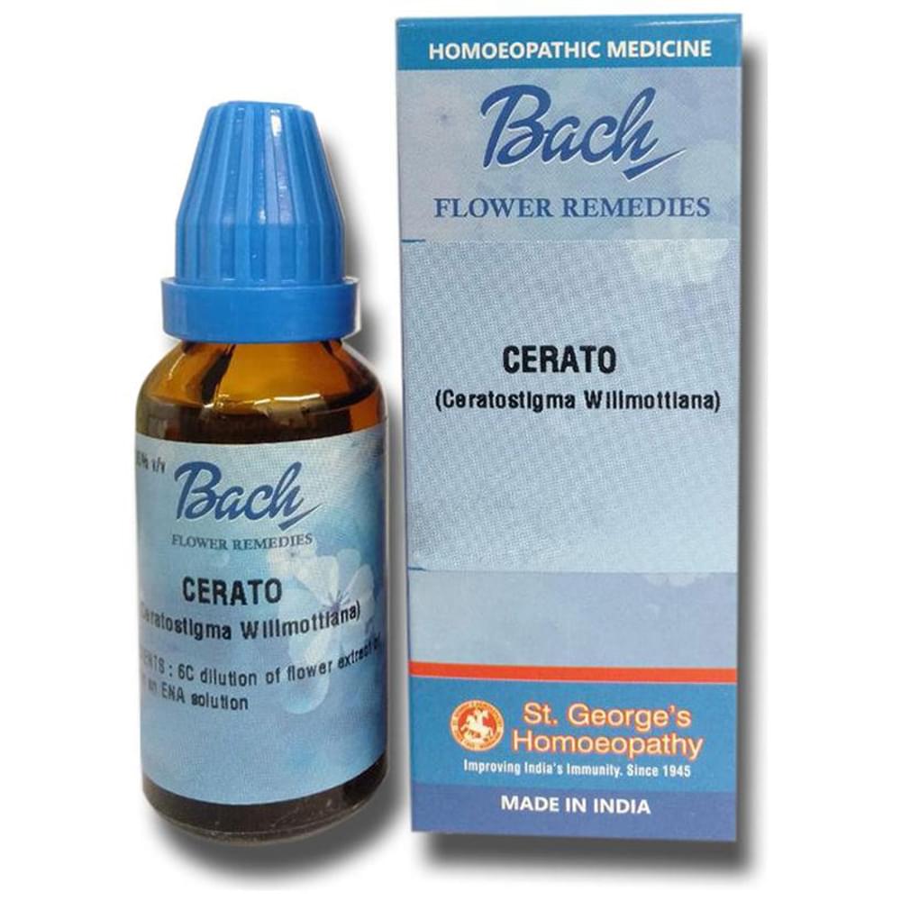 St. George‚Äôs Bach Flower Cerato 6 CH bottle of 100 ml Dilution